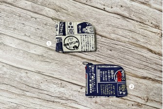 日式看板廣告印花ーL型卡夾零錢包